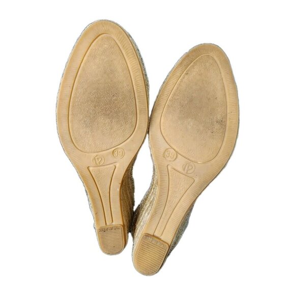 Toni Pons Women's Caldes Espadrille Linen Spain Black Wedge Sandal Size 8 - Picture 7 of 10